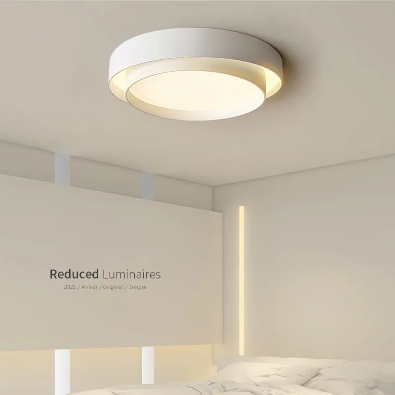 Afralia™ Nordic Round Ceiling Lamp for Living Room, Bedroom, Dining Room Decor