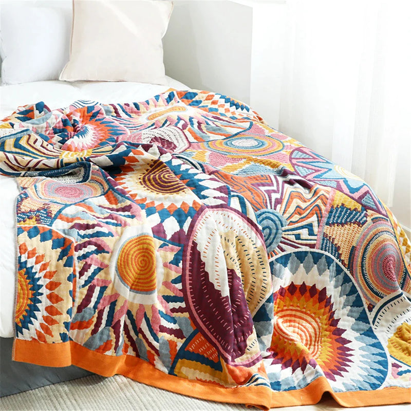 Afralia™ Summer Cotton Gauze Blanket for Adults