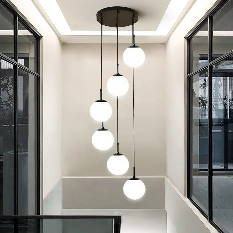 Afralia™ Modern Pendant Light: Indoor LED Chandelier for Dining Room & Home Decor