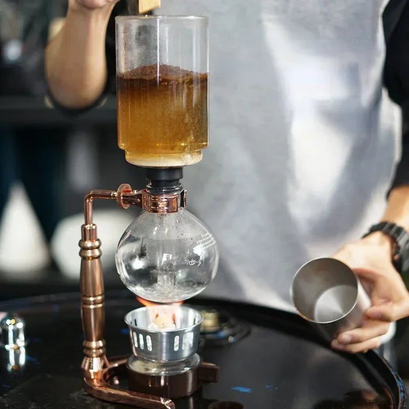 Afralia™ Coffee Jug Siphon Maker Tea Pot Percolator Barista Tools Kit Kitchen Dining