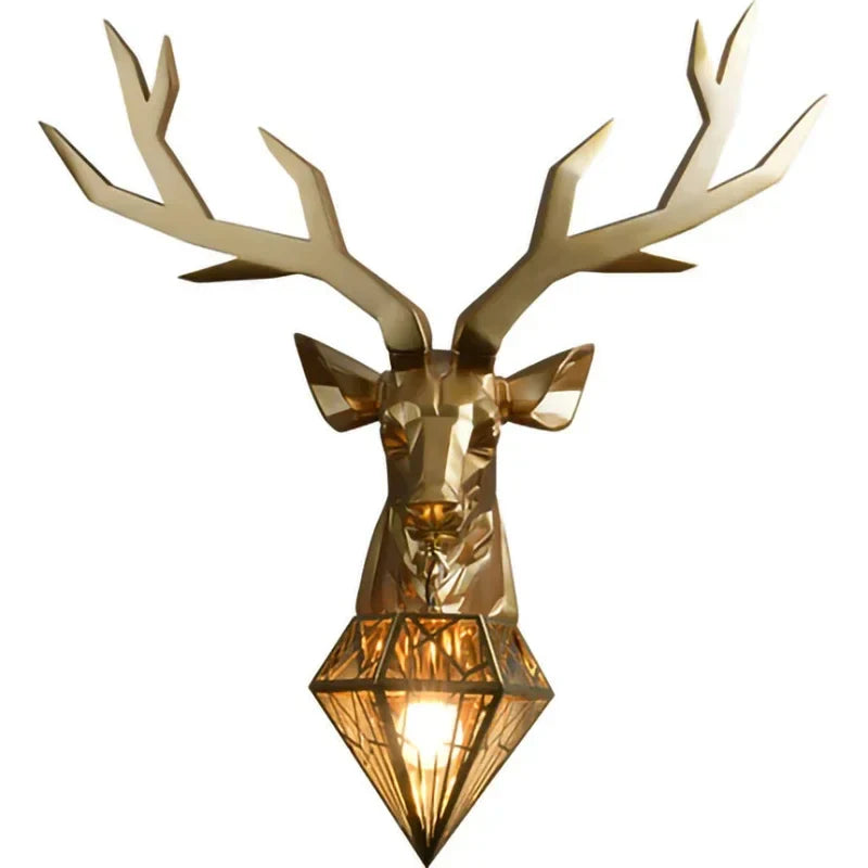 Afralia™ Nordic Antler Wall Lamp Luxury Decor Lighting Silver Gold Buckhorn for Living Room