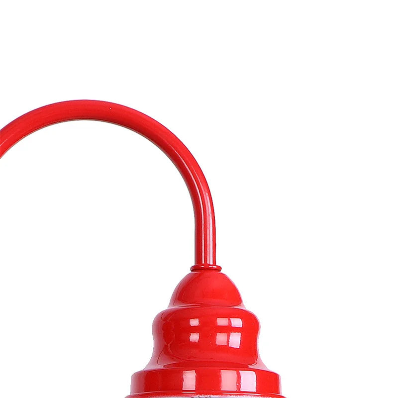 Afralia™ Vintage Loft LED Wall Lamp Red Clear Glass Stair Light