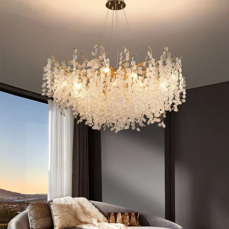 Afralia™ Gold Tree Branch Chandelier: Elegant European Style Pendant Light for Home Decor