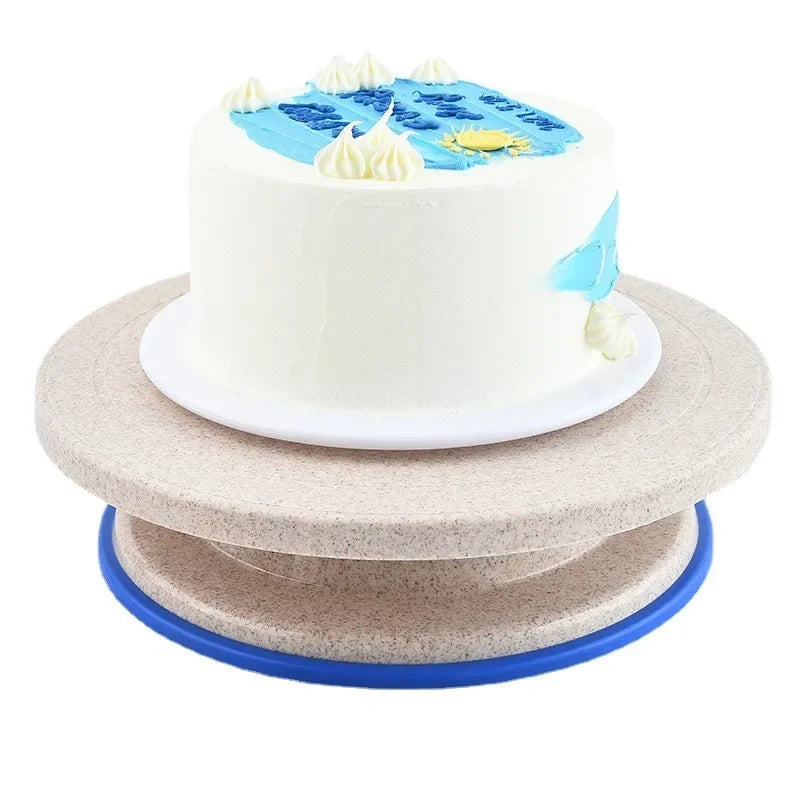 Afralia™ Cake Decorating Turntable Stand: Rotating Stable Round Cake Table for Baking