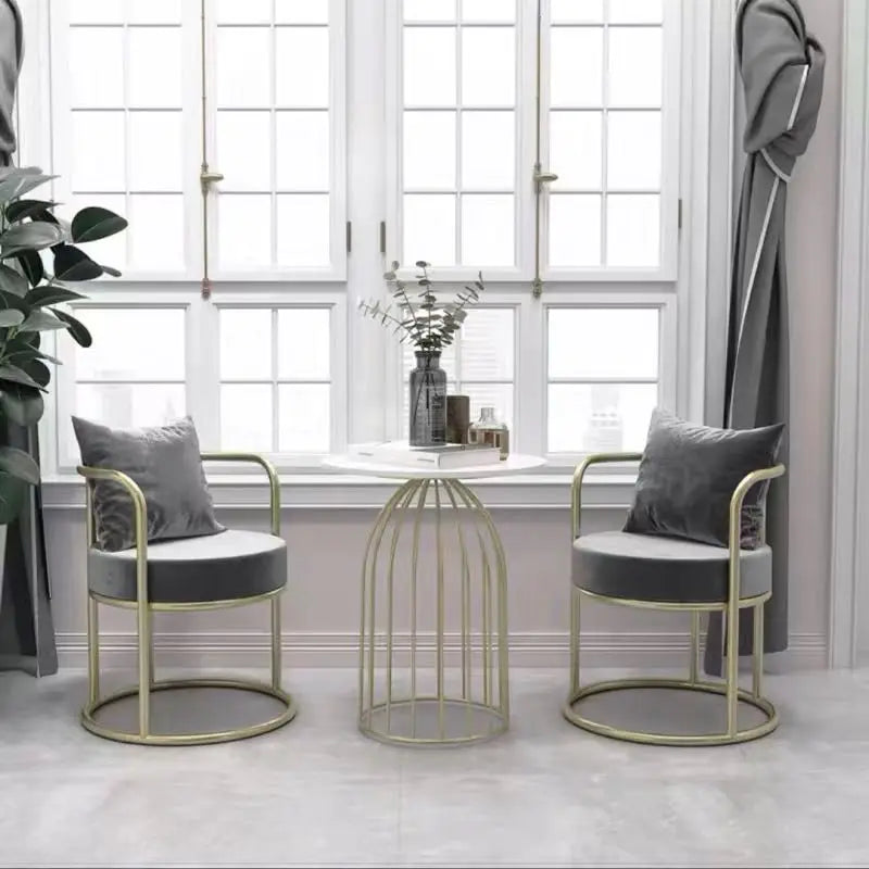Nordic White Dining Chairs by Afralia™