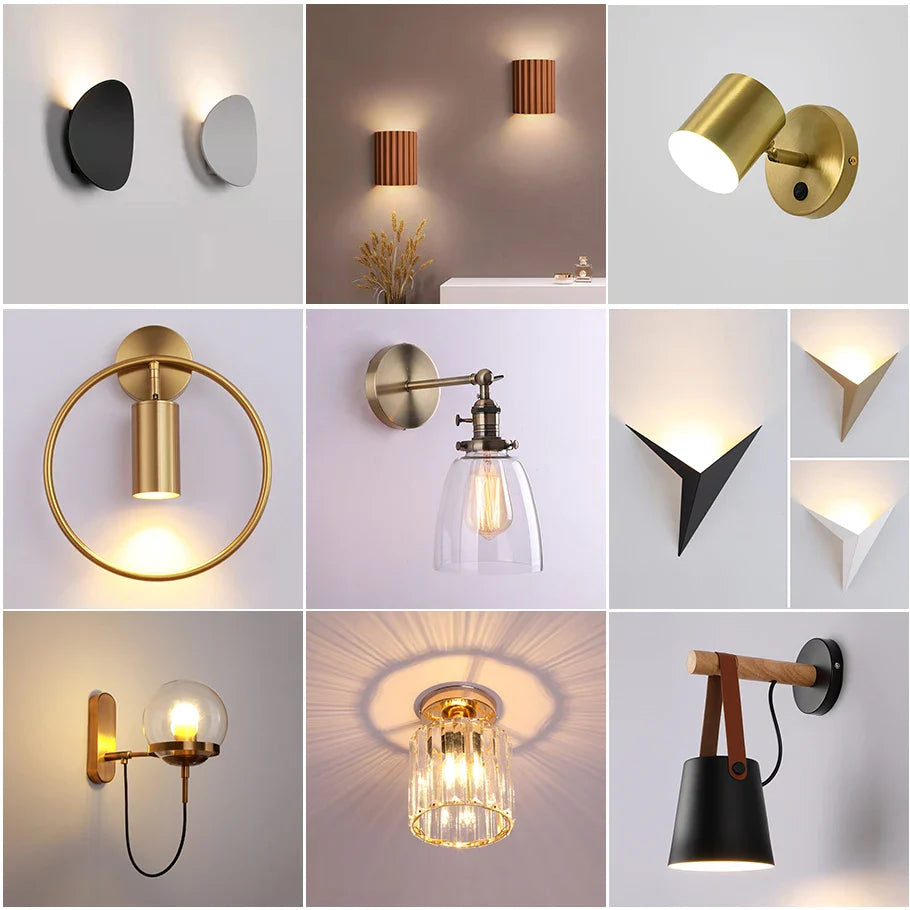 Afralia™ LED Indoor Wall Lamps for Home Decor, Living Room, Bedroom, and Bedside Lighting