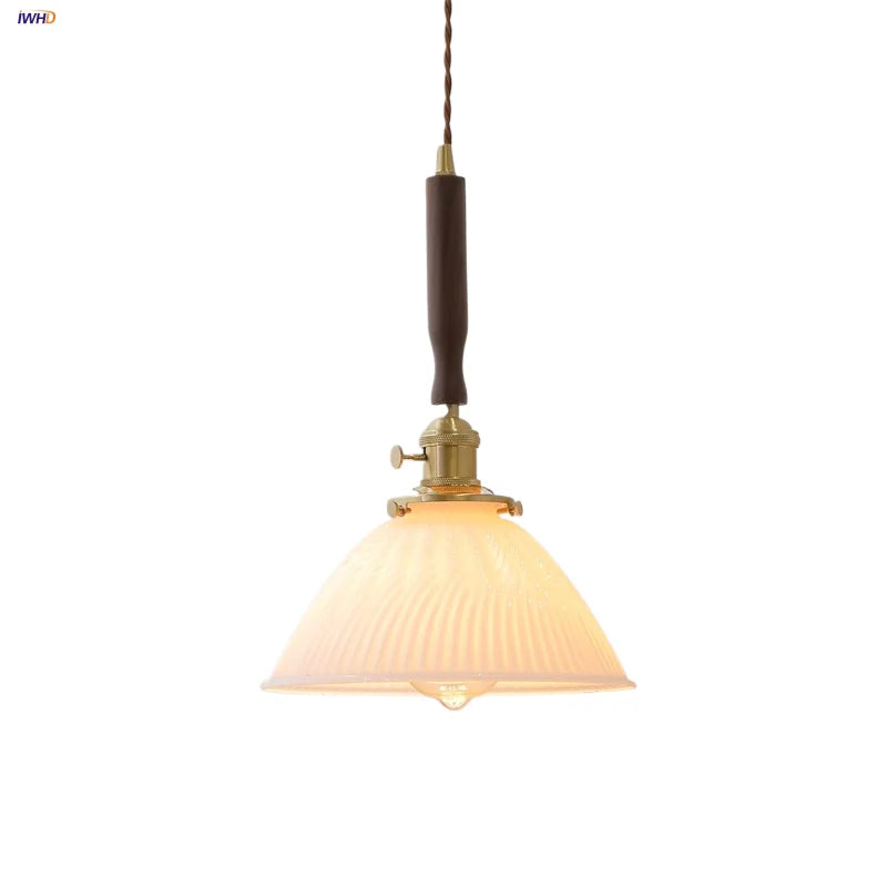 Afralia™ White Glass LED Pendant Lamp Study Bar Restaurant Nordic Modern Hanging Light