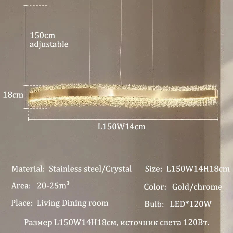 Afralia™ Crystal Chandeliers: Modern Luxury Lighting for Dining Room, Bar, Ceiling - Pendant Fixtures