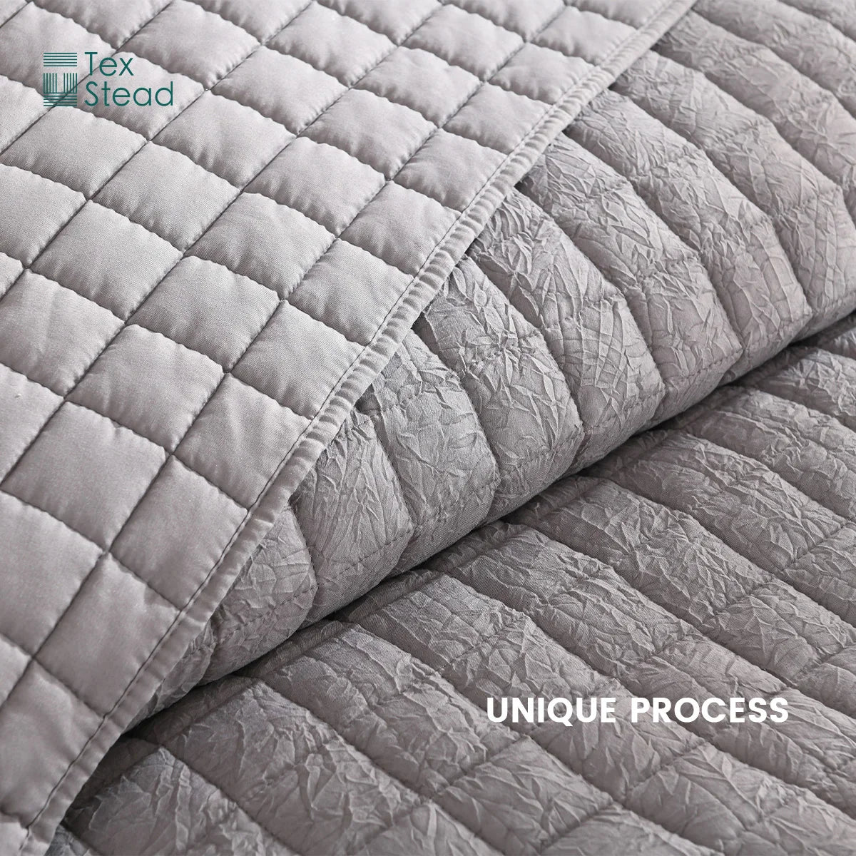 Afralia™ Soft Crumpled Bedspread Set, Breathable & Comfortable 3-Piece Bedding Kit