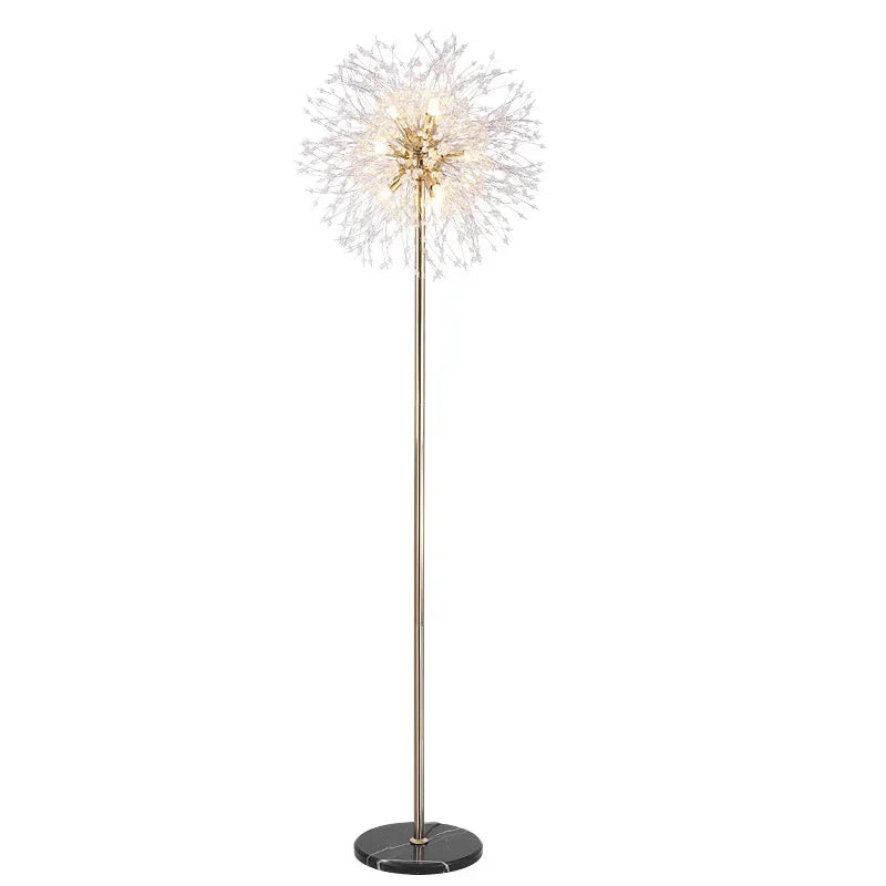 Afralia™ Luxury Dandelion Floor Lamp with Changeable Light Bulb