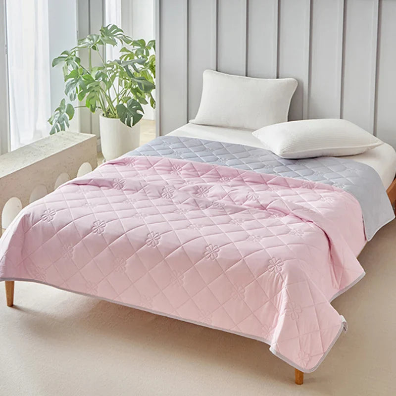 Afralia™ Cool Summer Blanket: Lightweight Soft Ice Cooling Comforter for Hot Sleepers