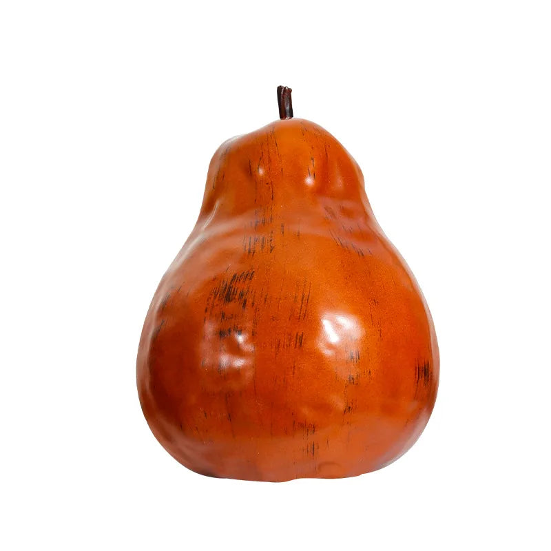 Afralia™ Resin Pomelo & Pear Abstract Sculpture Decor for Home Ornament