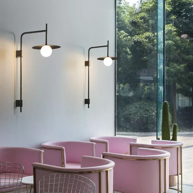 Afralia™ Nordic Industrial Swing Arm Wall Lamp in Iron Art LED G9 for Bedroom and Living Room