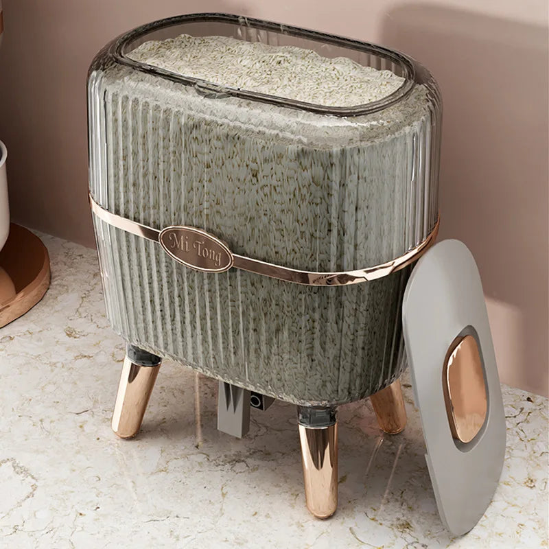 Afralia™ Rice Grains Storage Box Insect-Proof Moisture-Proof Sealed Kitchen Container Jar