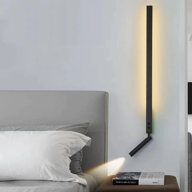 Afralia™ Nordic Minimalist Wall Light with Switch for Bedroom and Aisle Reading