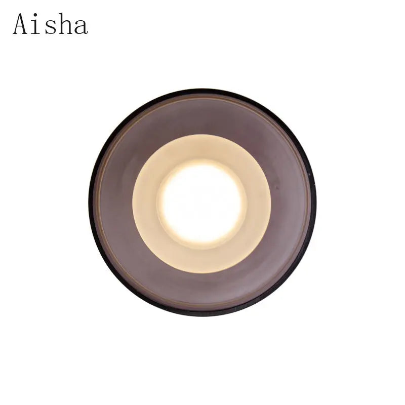 Afralia™ Nordic Glass Wall Lamp Smoke Gray/clear LED Sconces