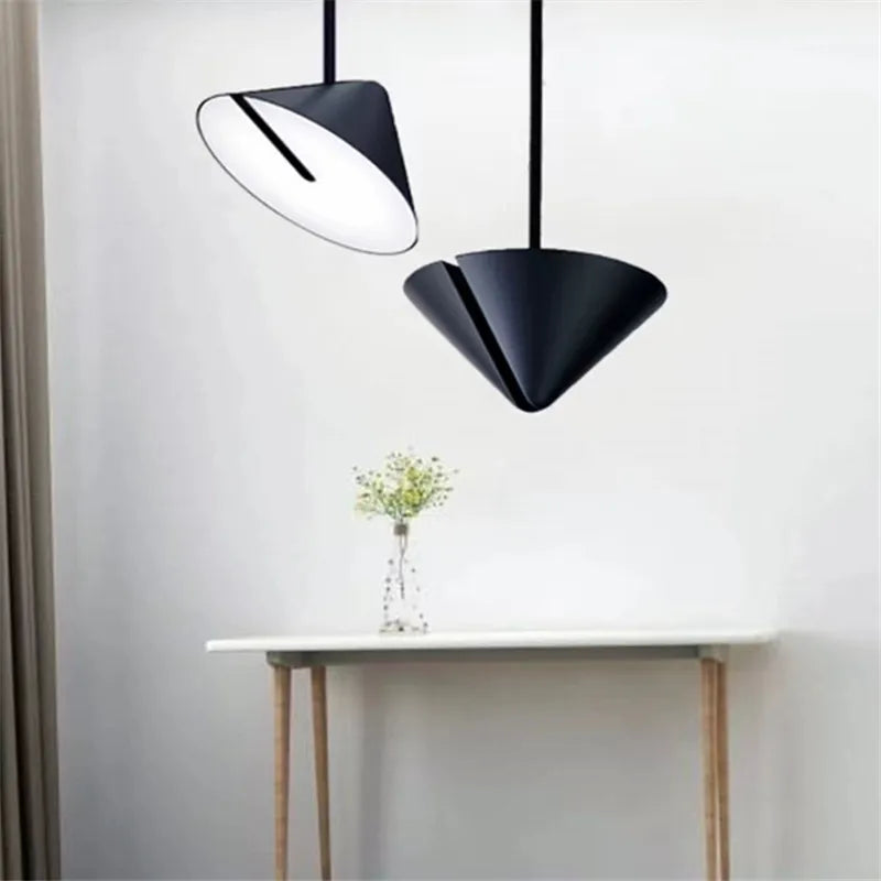 Afralia™ Rotating Cone Pendant Light: Adjustable Dining Room & Kitchen Island Hanging Lamp