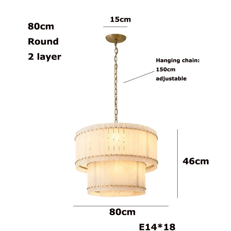 Afralia™ Modern Marble LED Chandelier, Dimmable E14 Light Fixture, Round Living Room Ceiling Light