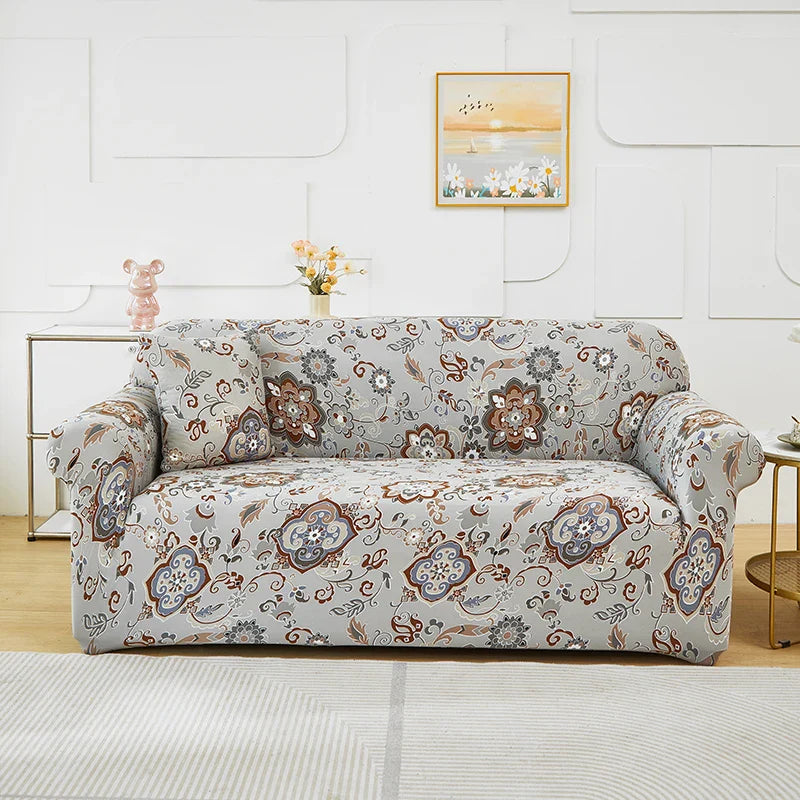 Afralia™ Stretch Sofa Cover Slipcover Print Couch Protector for 3 Seater