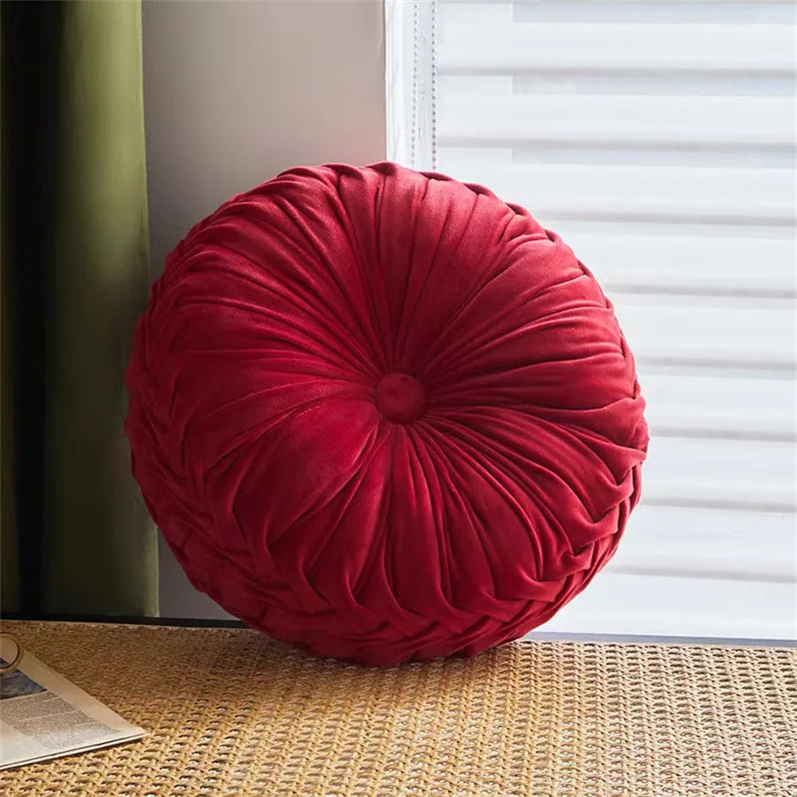 Afralia™ Dutch Velvet Round Seat Cushion: Modern &  Comfortable Back Support for Living Room.