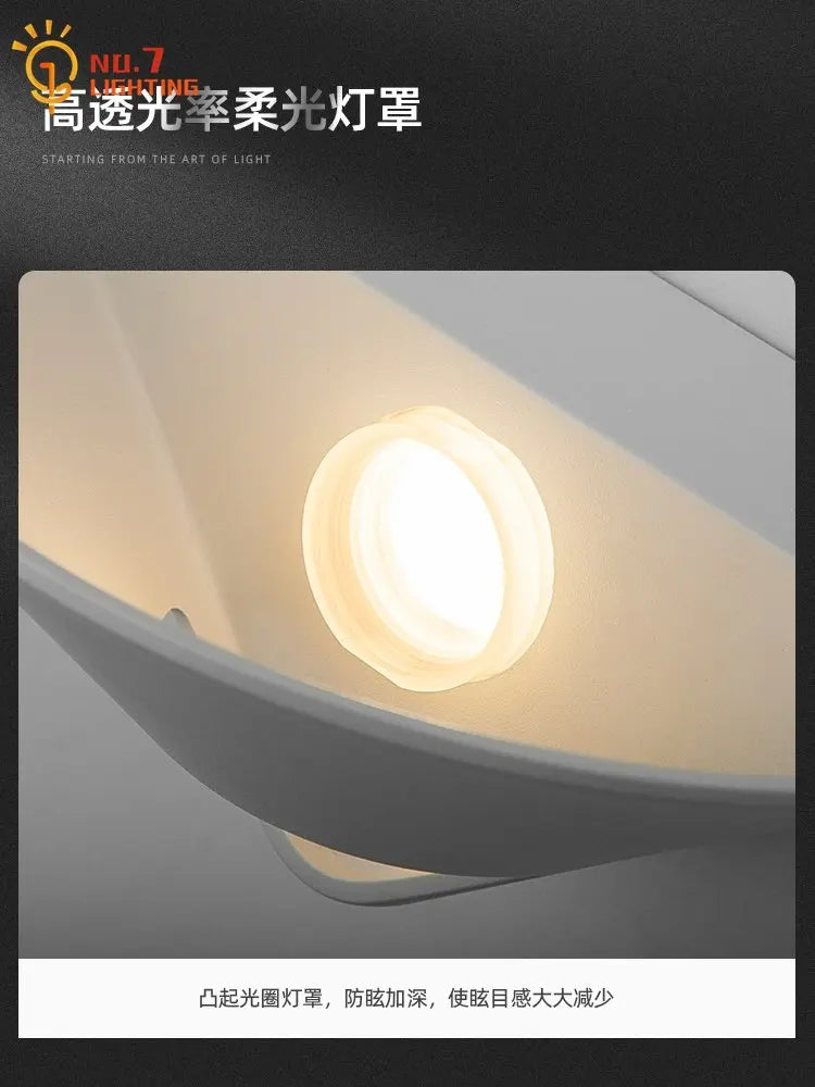 Afralia™ Modern Black/White Wall Lamp LED Indoor Lighting for Bedroom, Living Room, and More