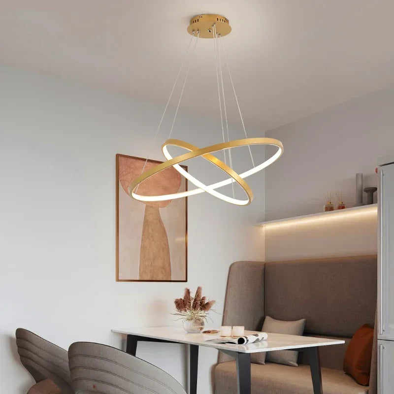 Afralia™ Modern Ring Chandelier for Dining and Living Room Lighting