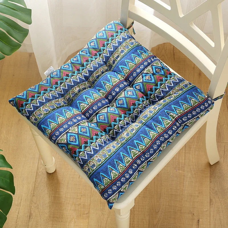 Afralia™ Square Cotton Upholstery Chair Cushion for Office, Home, Car, Garden, or Lounge