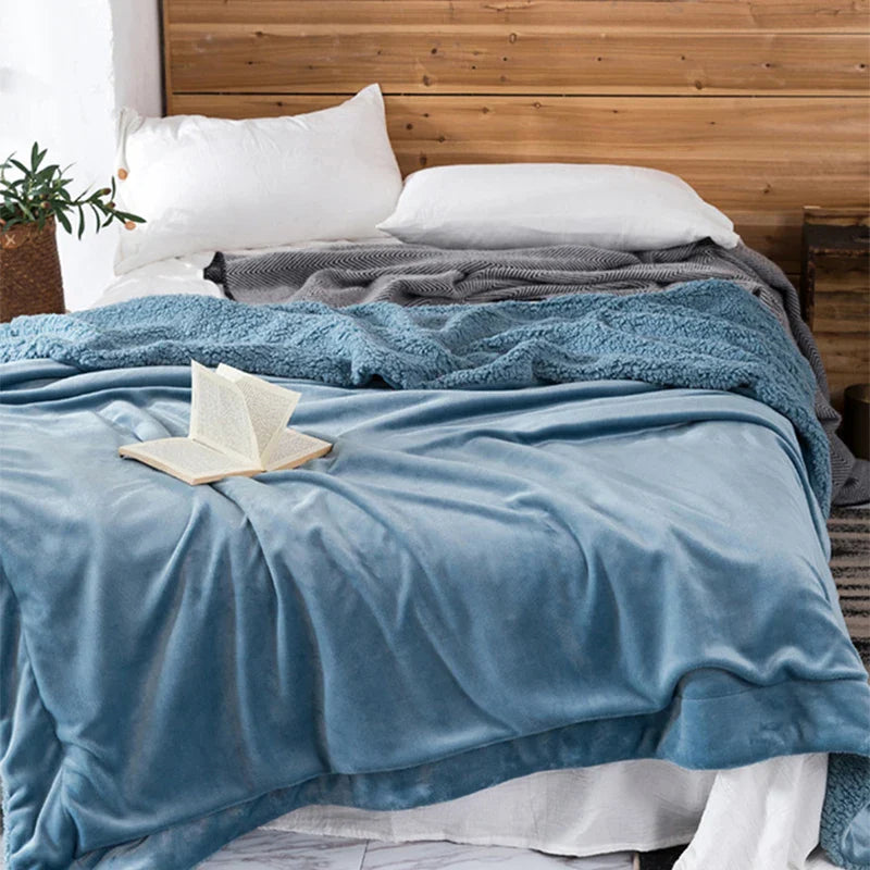Afralia™ Cozy Plush Blanket: Soft, Warm, Lightweight for Bedroom & Sofa All Seasons