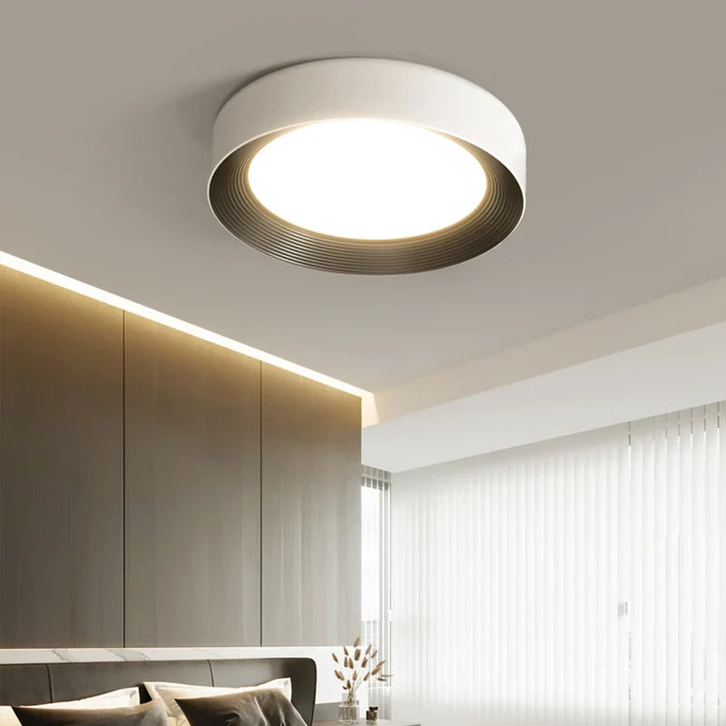Afralia™ LED Ceiling Lights: Modern Dimmable Square Circular Indoor Lighting for Bedroom, Balcony, Aisle