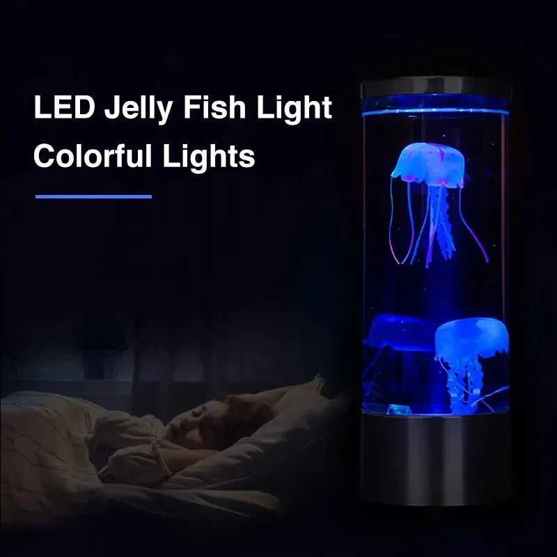 Afralia™ LED Jellyfish Lamp: Color Changing Aquarium Night Light for Relaxing Mood, Kids Gifts