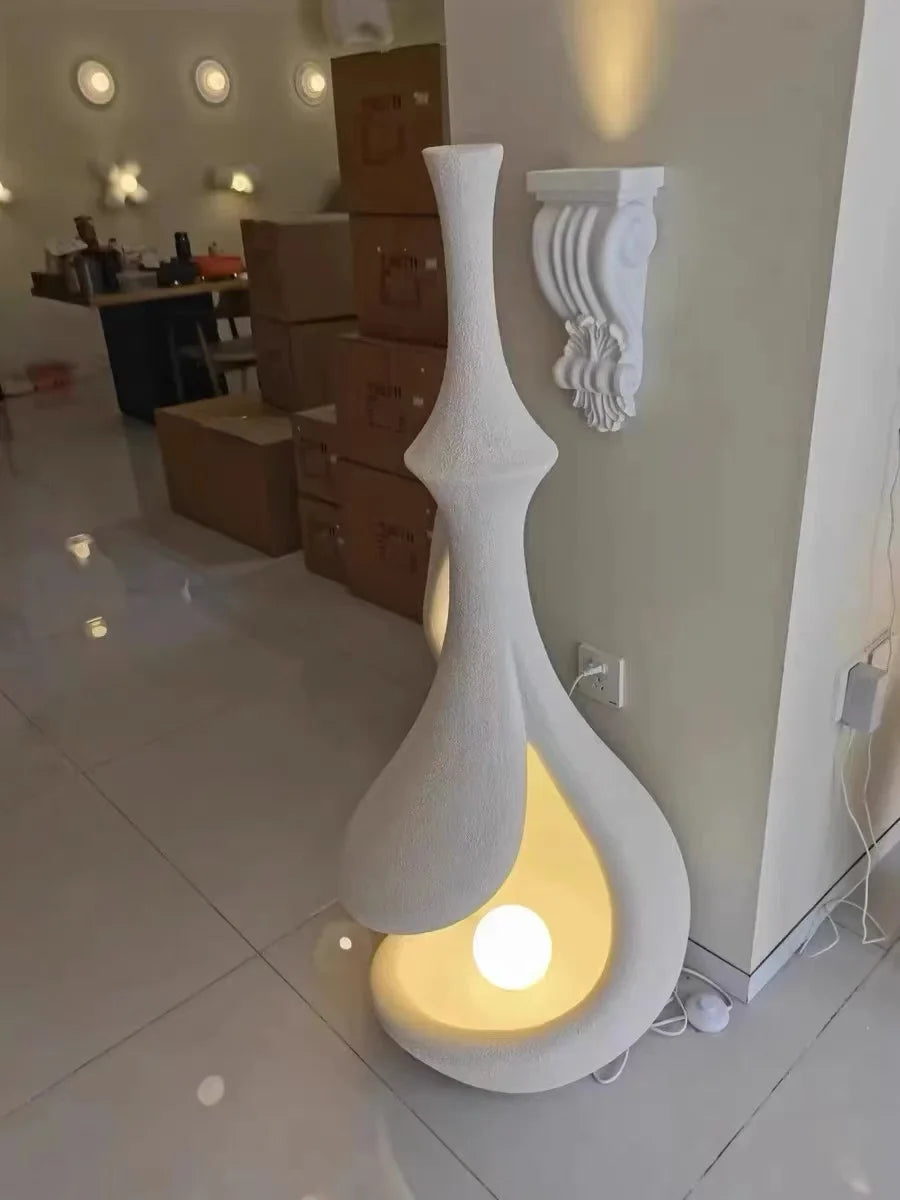 Afralia™ Wabi Sabi Style Standing Lamp for Living Room Sofa Art Bedroom Study Balcony