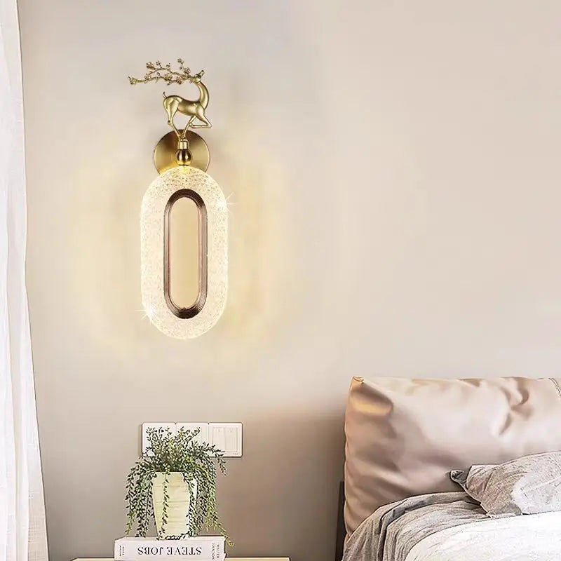 Afralia™ Light Luxury Modern Minimalist Wall Lamp for Bedroom Living Room Corridor