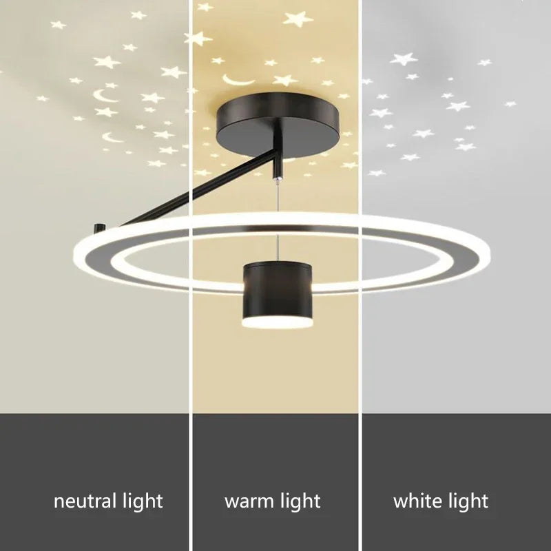 Afralia™ Luxury LED Ceiling Chandelier Dimmable Fixture for Living Room, Bedroom, Dining Décor