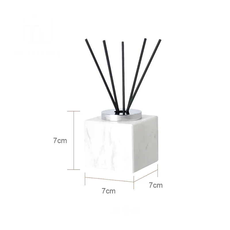 Afralia™ Volakas White Marble Bathroom Set - Soap Dispenser, Tissue Box, Tray