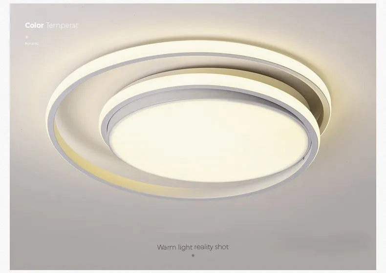 Afralia™ Modern Round Acrylic Chandelier Ceiling Lamp for Stylish Living Room Decor