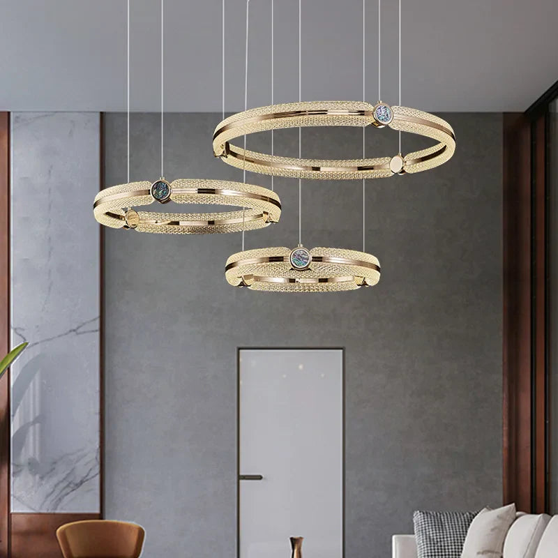Afralia™ Modern Lustre Chandelier Ceiling Light - Luxury Pendant LED Lighting for Home Décor