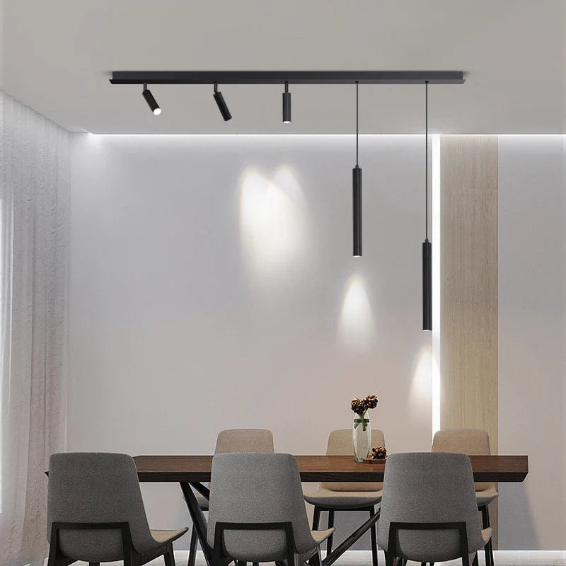 Afralia™ Minimalist Strip Dining Chandelier- Modern Creative Kitchen Island Table Lamp