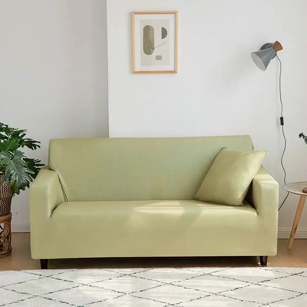 Afralia™ Solid Sofa Cover Slipcover Stretch for Chair, Loveseat, L-shaped Sectional
