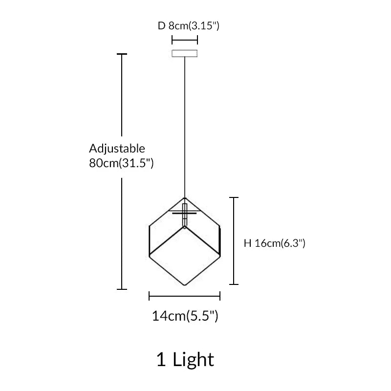 Afralia™ Modern Glass Ice Cube G4 LED Chandelier for Kitchen Living Room Lighting