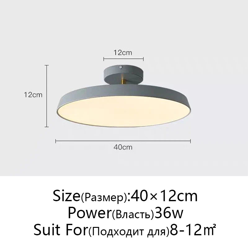 Afralia™ Nordic Minimalist LED Ceiling Lamp, Dimmable Modern Chandelier for Bedroom & Kitchen
