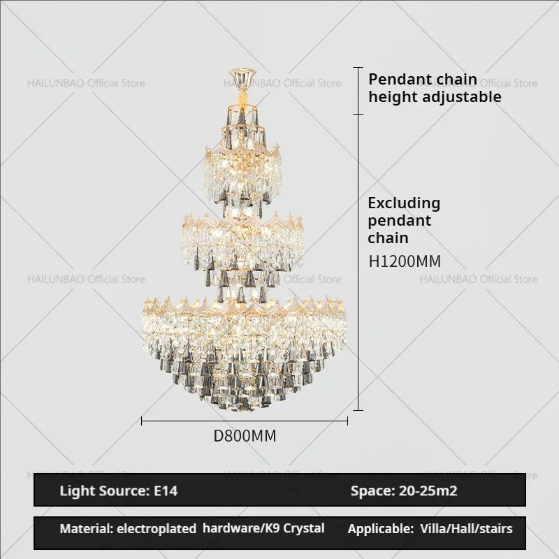 Afralia™ Hollow Crystal Chandelier for Elegant Living Spaces and Luxe Hotel Halls