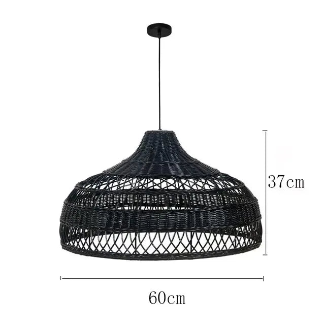 Afralia™ Zen Art Woven Chandelier for Retro Bedroom and Study Room