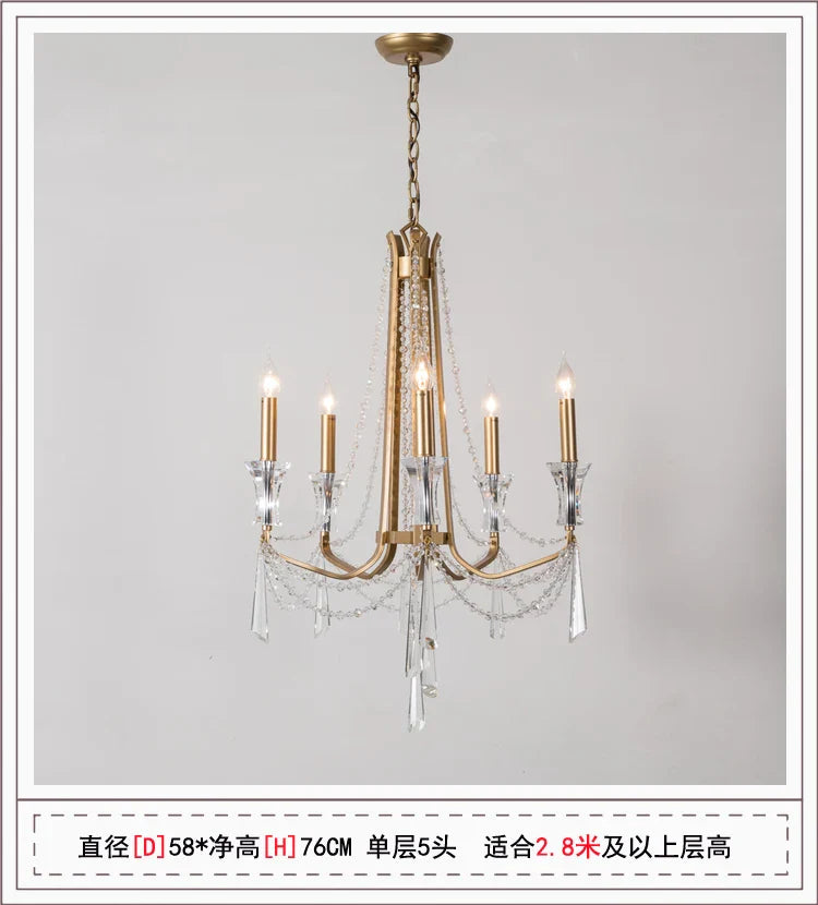 Afralia™ Modern Nordic Crystal Chandelier for Living Room Ceiling, French Style Large LED Lamp