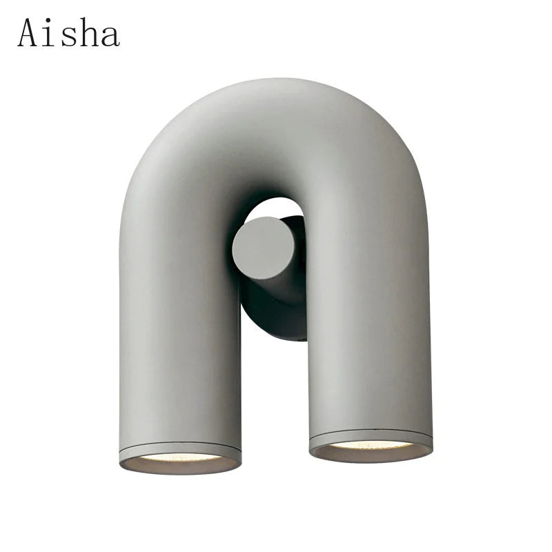 Afralia™ LED U-shaped Wall Lamp for Bedroom and Living Room