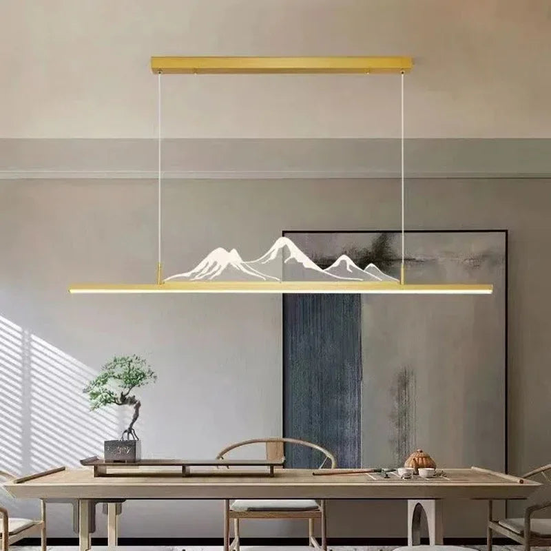 Afralia™ LED Pendant Lights for Living, Dining, Kitchen Chandelier - Modern Minimalist Home Decor