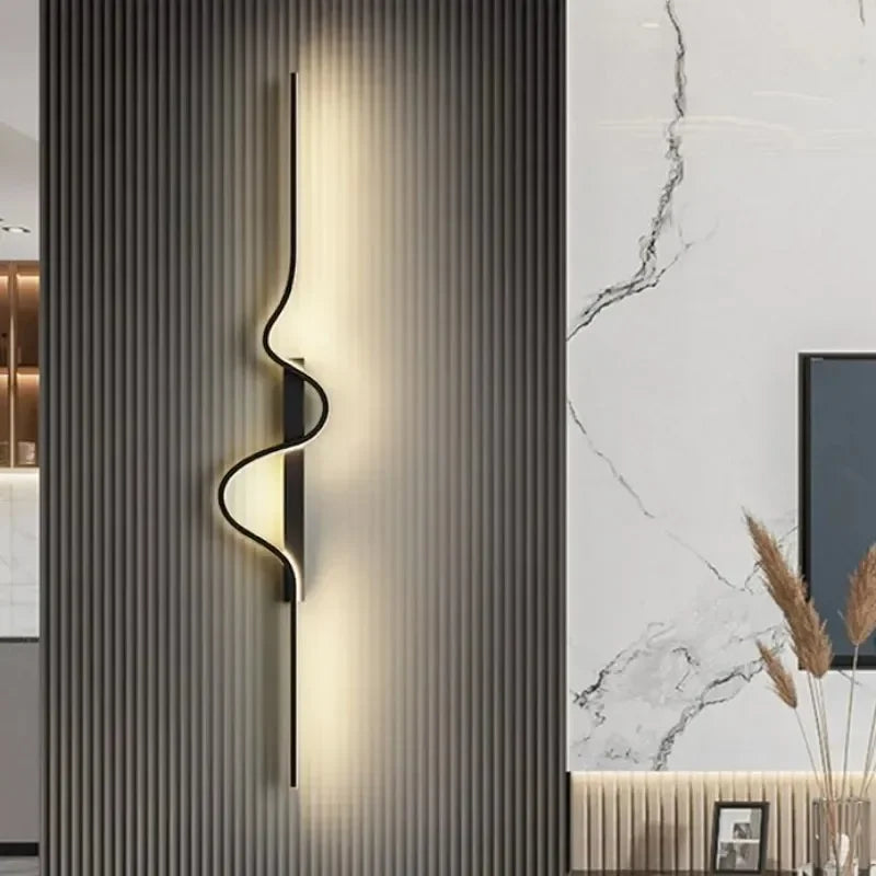 Afralia™ Modern LED Wall Lamp for Living Room Bedroom Office Interior
