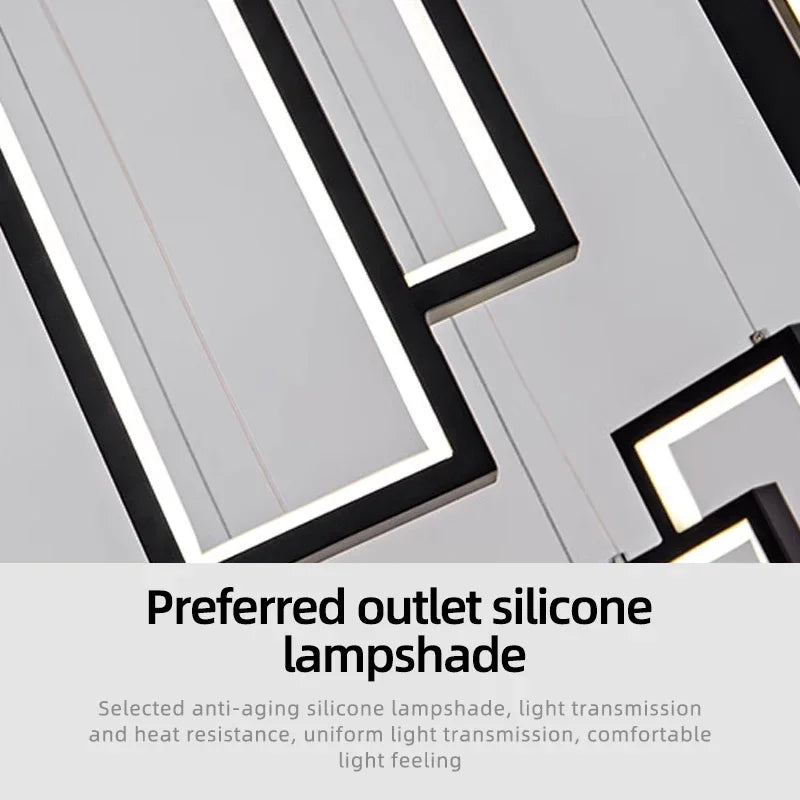 Afralia™ Black Stainless Steel Latex Pendant Light for Modern Loft Decor