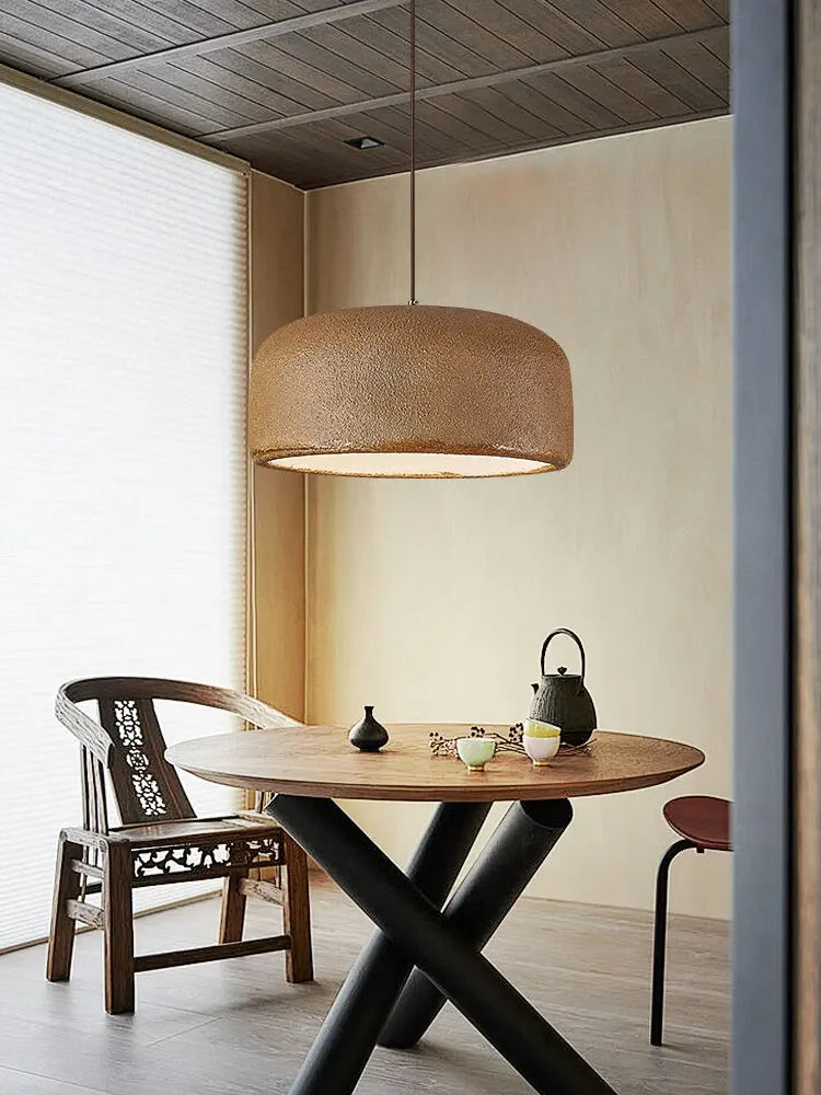 Afralia™ Nordic Wabi Sabi LED Pendant Lamp for Bar Restaurant Loft - Minimalist Design