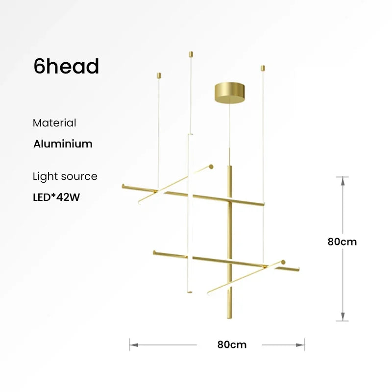 Afralia™ Modern Square Chandelier Light for Hotel & Dining Room Decoration
