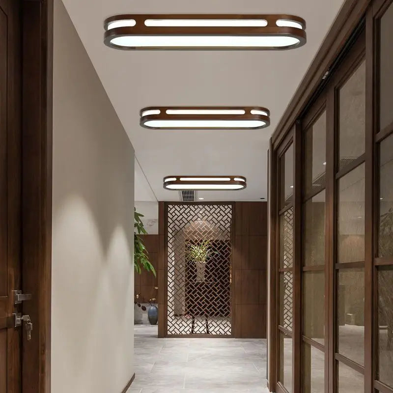 Afralia™ Wooden LED Wall Lamps for Home Indoor Lighting